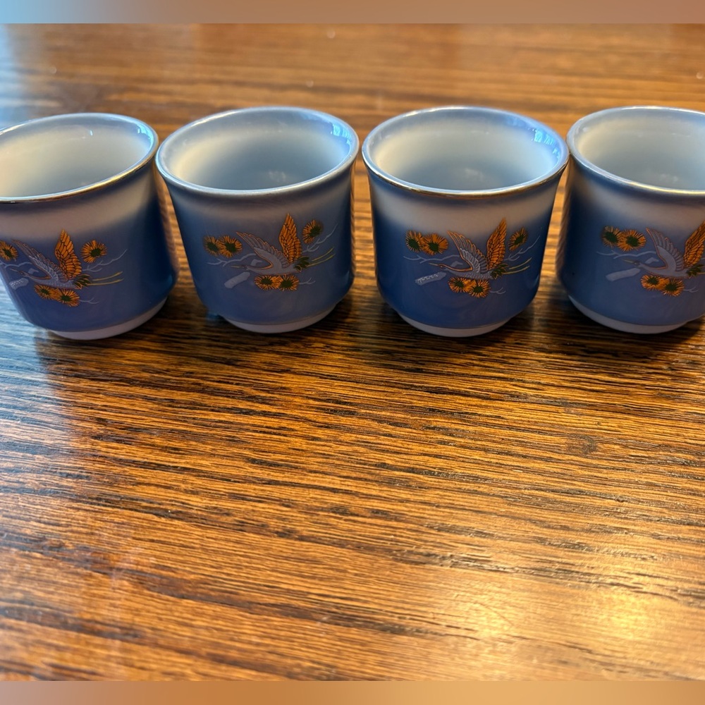 Japanese porcelain sake or tea cups